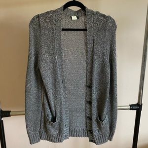 J.crew women’s metallic cardigan